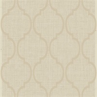 Cream Damask Commercial Wallcovering
