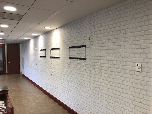 Residential Brick Wallpaper In Office